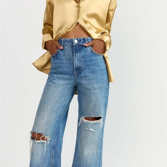 New York & Company Gold Blouse - Picture 3 of 3